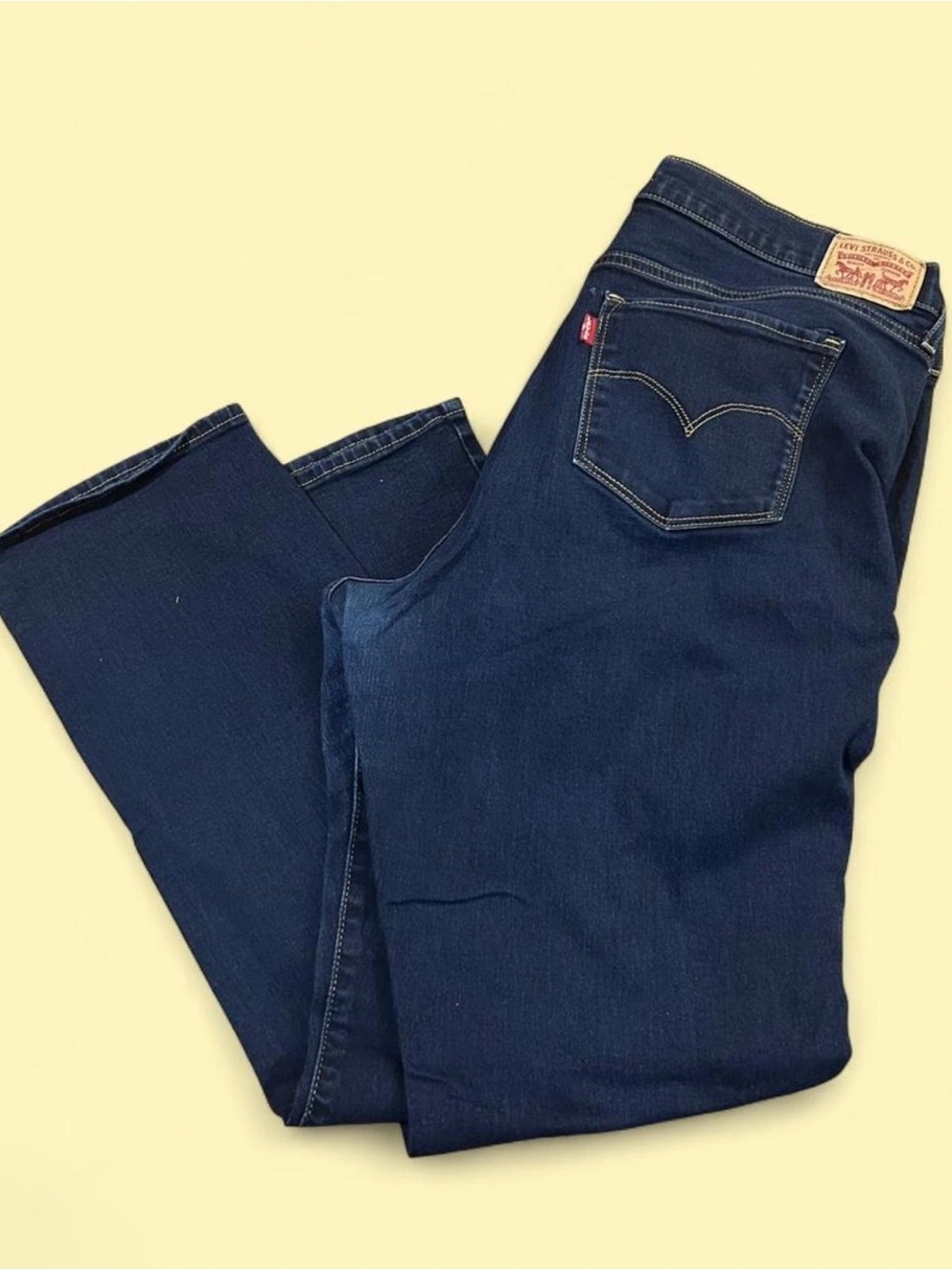 Levi 314 Dark Indigo Straight Leg Jeans